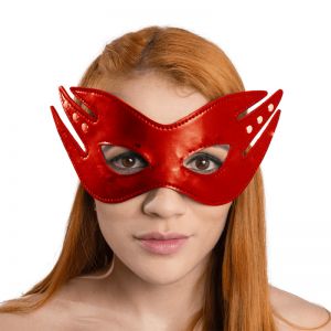 Fanny Bomb - Dark Thoughts - Mask - Genuine Leather - Red