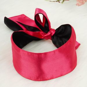 Fanny Bomb - Enticing Touch Satin Blind fold - Double Color Black & Red