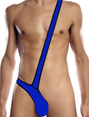 Blow my Whistle: Allure Sling Thong - Blue- One Size