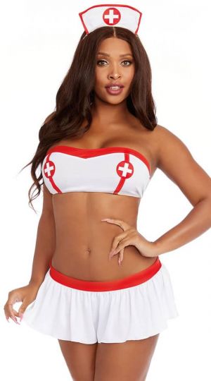 Eat Me with your Eyes - Cotton Candy- Erotic Nurse Costume- Free Size