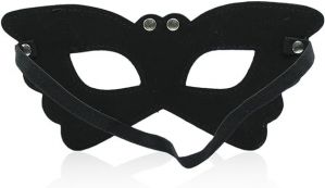 Fanny Bomb - Board Game and How Deep you Look Genuine Leather Mask - Black