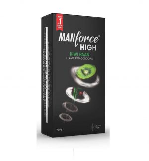 Manforce High Kiwi Paan Flavoured - Ultra Thin Condoms - 10's Pack