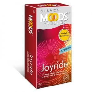 Moods Silver Joyride Scented and Multi Texture Condoms - 12's Pack