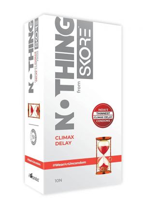 SKORE NOTHING – Thinnest Climax Delay condoms – 1 packet (10 pieces)