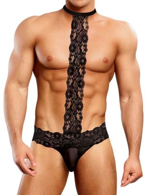 Blow my Whistle - Come Away with Me - Lingerie Set for Men - Black - Free Size