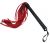 Fanny Bomb: Kinky flogger - Double Whammy Red & Black Pure Leather