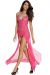 Eat-Me with Your-Eyes Seductress Night Gown - Pink - Free Size