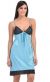 Eat Me with your Eyes - Hypnotic Satin Babydoll - Blue - One Size