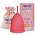 Sanfe Reusable Menstrual Cup with No Rashes, Leakage Or Odor - Premium Design for Women - Medium