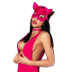 Fanny Bomb - Heat of the Moment - Cat Mask - Pure Leather - Pink