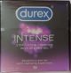 Durex Intense Condoms for her extra pleasure - 3 Count |Extra Dotted and Ribbed for added stimulation | Performa Lubricant for enhanced sensitivity |Suitable for use with lubes & toys