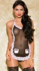 Eat Me with your Eyes - Midnight Mystery - French Maid Erotic Costume - Free size