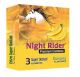 Night Rider Premium Extra Super Dotted Banana Flavored Condoms - 3's Pack