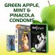 Green Apple Flavoured Condoms - Mini Sampler - 15 Pcs