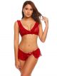 Eat Me with your Eyes: Hottie Lingerie Set - Red - Free Size