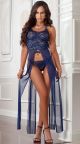 Eat Me with Your Eyes - Bewitch Night Gown - Blue- Free Size