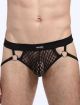 Blow my Whistle: Rapturous Male Thong - Black - One Size