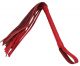Fanny Bomb: flogger Whip - Red - Genuine Leather