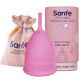 Sanfe Reusable Menstrual Cup with No Rashes, Leakage Or Odor - Premium Design for Women - Small