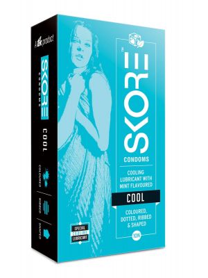 Skore Cool Mint Condoms - 10's Pack
