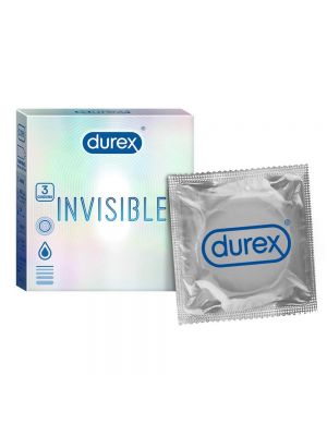 Durex Invisible Super Ultra Thin Condoms for Men – 3s