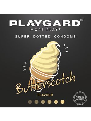 Playgard Butterscotch Flavoured - SUPER DOTTED Condom - 10's Pack