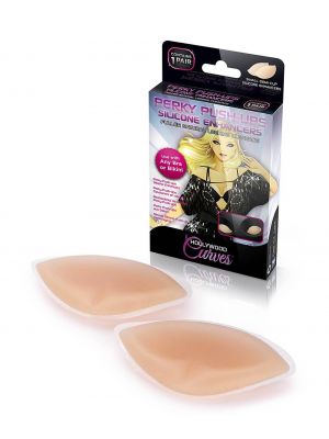 Hollywood Curves Women's Perky Push-Ups Silicone Enhancers, One Size, Clear