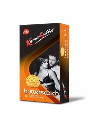 Kamasutra Butter Scotch Flavored condoms - 10's Pack