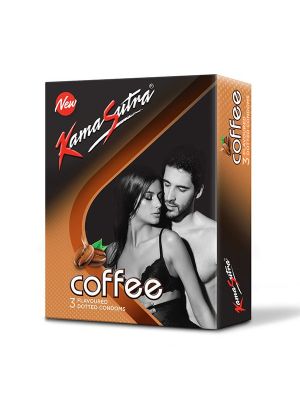 Kamasutra Coffee Cappuccino Condoms - 3's Pack