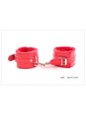 Fanny Bomb: Sensual Surrender Ankle Cuff - Pure Leather - Red