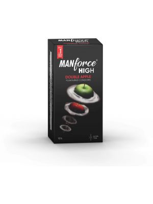 Manforce High Double Apple Flavoured - Ultra Thin Condoms - 10's Pack
