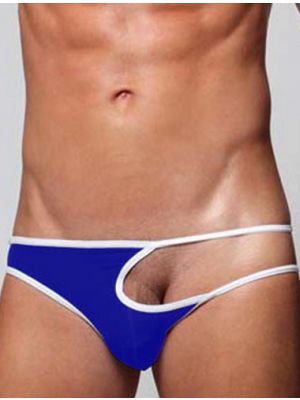 Blow my Whistle: Tempting Male Panty - Blue - One Size