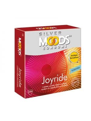 Moods Silver Joyride Scented and Multi Texture Condom - 3's Pack