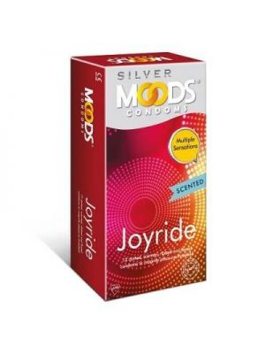 Moods Silver Joyride Scented and Multi Texture Condoms - 12's Pack