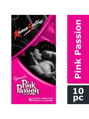 KamaSutra Pink Passion Smooth Condoms - 10's Pack