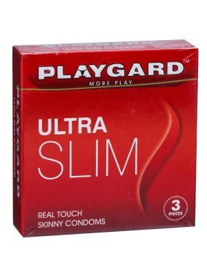 Playgard Ultra Slim - Real Touch Skinny Condoms - 3's Pack