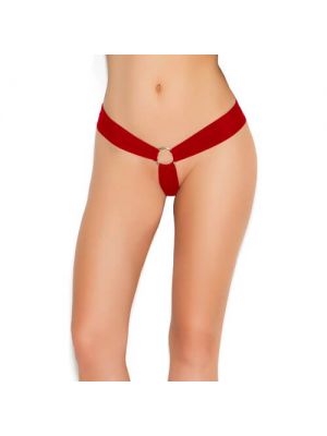 Eat Me with your Eyes: Erotic Ribbon Panty - Red - Free Size