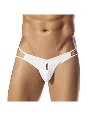 Blow My Whistle: Bum Tickler Thong - White - Free Size