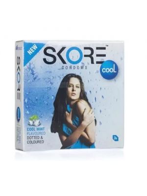 Skore Cool Mint condoms - 3's Pack