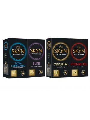 SKYN®  Non Latex Condoms Combo - Pack of 10's X 4