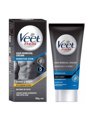 Veet Hair Removal Cream for Men, Sensitive Skin - 50 g