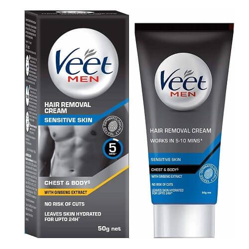 Veet Hair Removal Cream for Men, Sensitive Skin - 50g