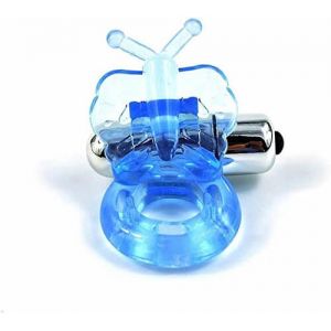 Blue Butterfly Vibrating Cock Ring