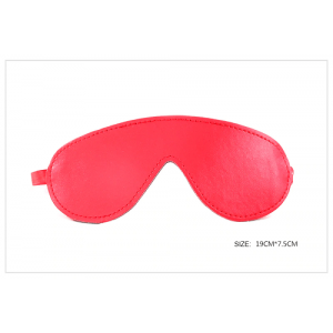Fanny Bomb: Sensory Play Eye Mask - Red Pure Leather