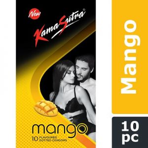 KamaSutra Mango Flavored Condoms - 10's Pack