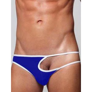 Blow my Whistle: Tempting Male Panty - Blue - One Size