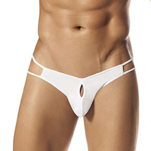 Blow My Whistle: Bum Tickler Thong - White - Free Size