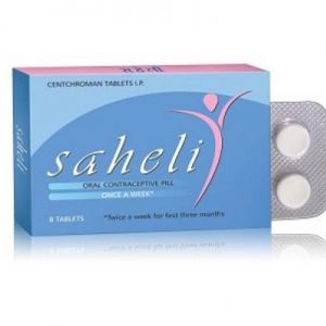 Saheli - The non Hormonal Contraceptive Pill - 10 strips of 8 tablets each