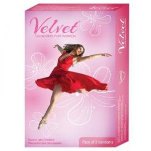 Velvet Female Condom - 3's Pack