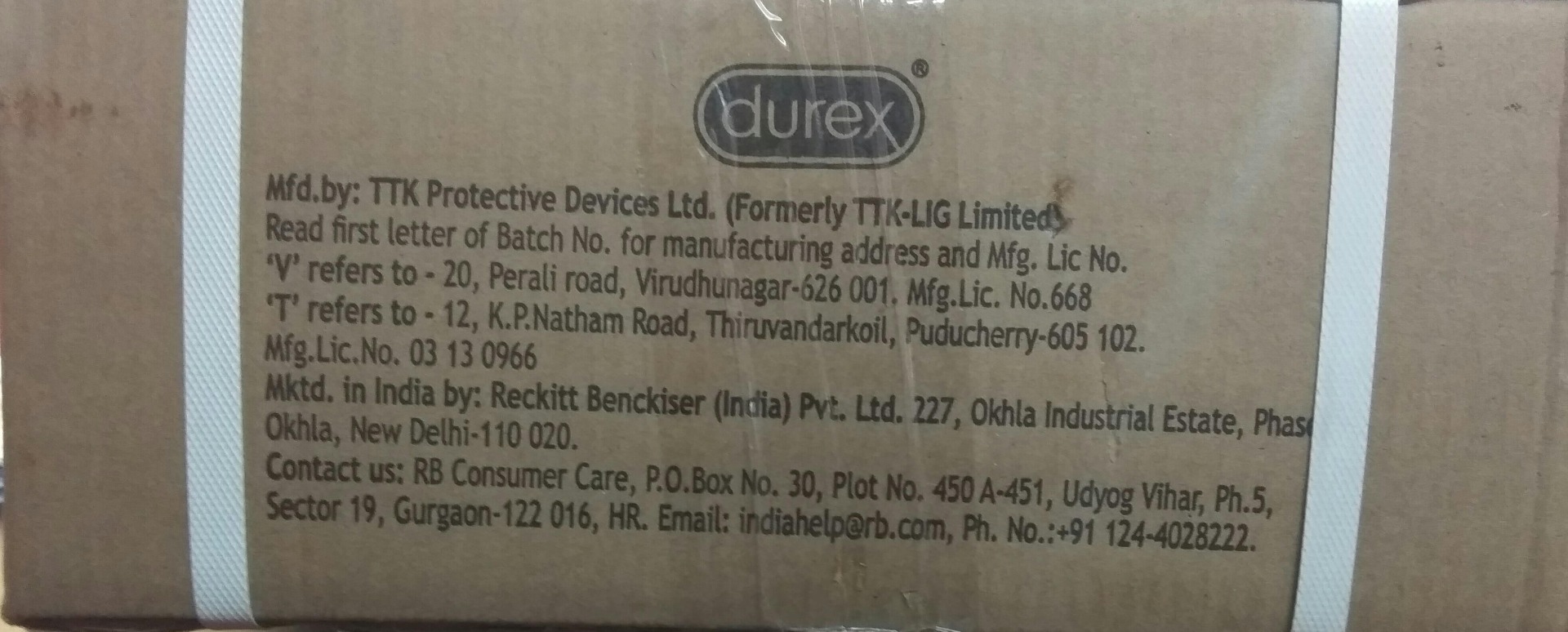 Durex Wholesale Pack